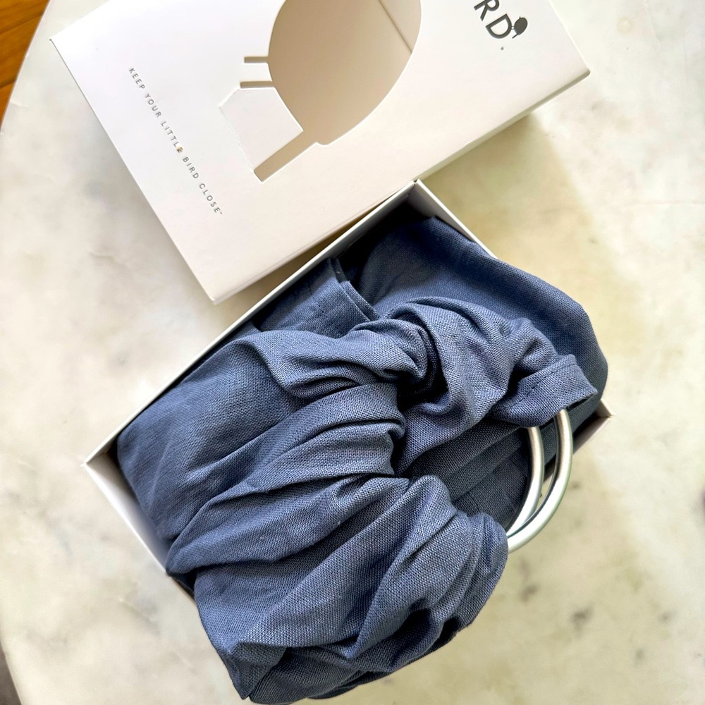 WildBird Blue Linen Ring Sling